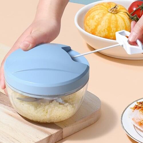 Multifunction Garlic Cutter High Speedy Design Vegetable Fruit Twist Shredder Manual Meat Grinder Chopper Kitchen Gadgets