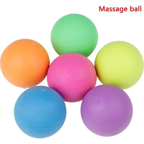 1Pcs Fitness Massage Ball TPE Rubber Hockey Lacrosse Ball 63mm Trigger Point Relaxation Self Massage
