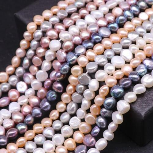 Natural Freshwater Pearl Beads High Quality 38cm Punch Loose Beads For Jewelry Making DIY Women Bracelets Necklaces Accessories