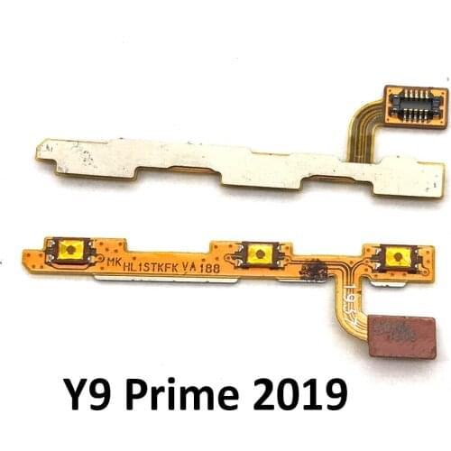 New Power on off volume Side Button For Huawei Y9 Prime 2019 Side Key Flex Ribbon Cable