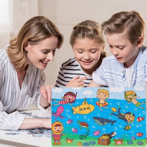 Puzzles For Kids Ages 4-8 Year Old 45 Piece Colorful Paper Puzzles For Toddler Paper Puzzles Jigsaw Baby Educational Toys Gift