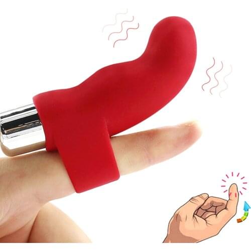 Silicone Finger Vibrators Sex Toys for Women G Spot Massager Dildo Bullet Vibrators Clitoris Stimulate Sextpus Adult Products