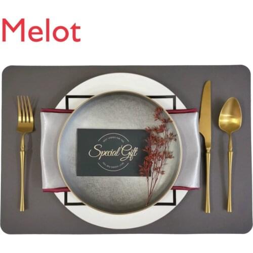 Modern Nordic Model Room Light Luxury Tableware Set Hotel European American Silver Gray Western Plate Table Setting Gift Giving