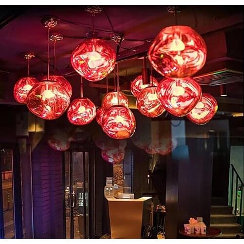 Nordic Design Lava LED Pendant Lights Modern PVC Lighting Living Dining Room Light Fixtures Home Deco Kitchen Hanging Bar Lamps