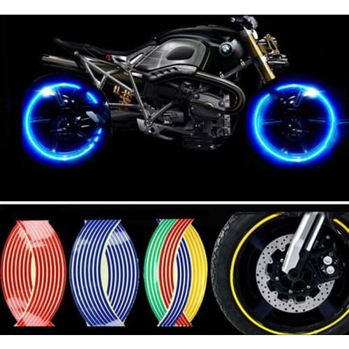 Universal Wheel Sticker Reflective Rim Stripe Tape Bike Motorcycle Stickers