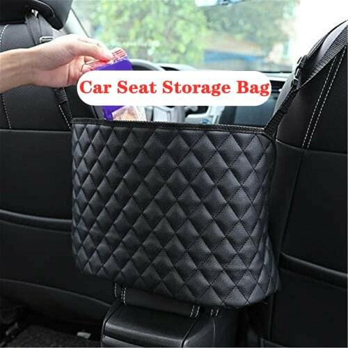 Universal Car Seat Storage Bags Safe Driving Handbag Snack Hanging Organizers Pet Barrier Interior Accessories Stowing Tidying