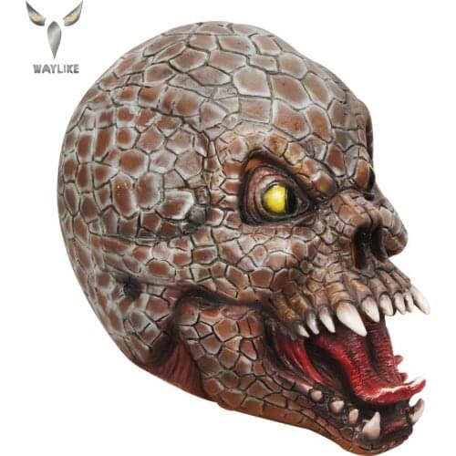 WAYLIKE Halloween Python Mask Latex Animal Mask Scary Mask Party Costumes Theater Halloween Party Mask