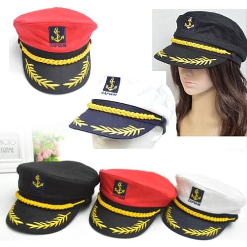 Yacht Captain Cap Party Role Play Skipper Sailor Caps Costume Unisex Adult Men Women Party Caps Fancy Dress Supplies 15