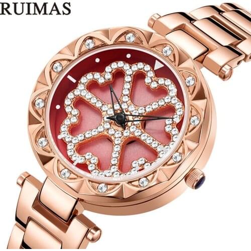 RUIMAS Valentines Day Present Women Watch Business Quartz Watches Ladies Top Brand Luxury Watch Female Girl Wrist Watch