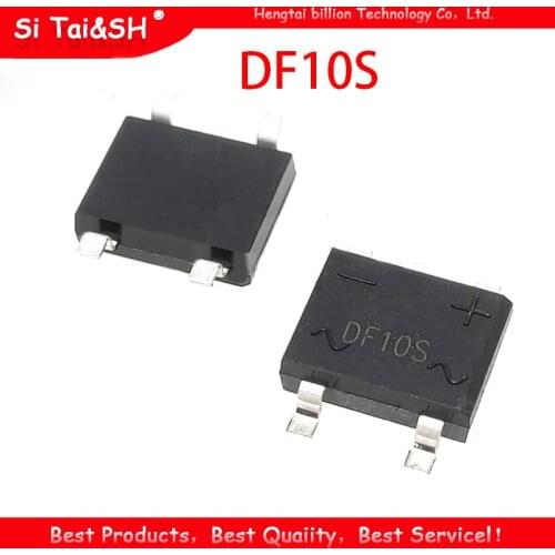 10pcs DF10 DF10S 1A 1000V SMD rectifier bridge pile authentic