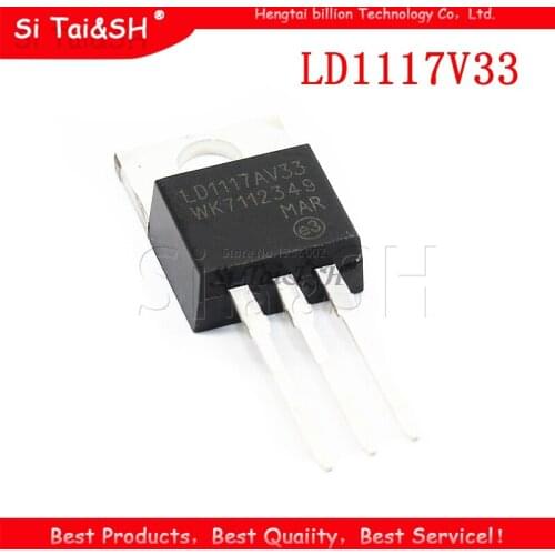 10PCS LD1117V33 TO-220 LD1117 3.3 LD1117AV33 TO220