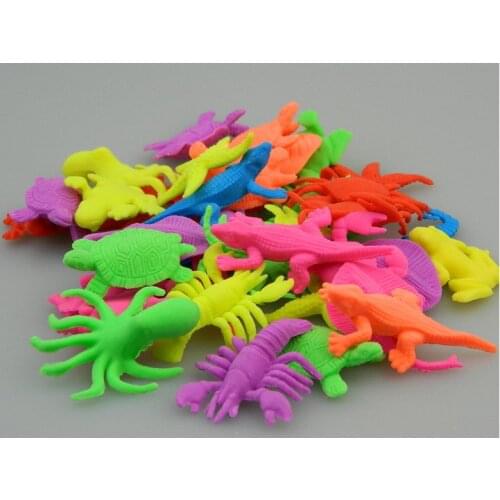 10pcs/lot Ocean animal growing toy Marine biology Plastic sea animals toys Soaking expansion