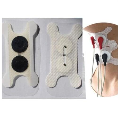 20pcs 2.5mm Button general swallowing electrode Dysphagia tester electrode pads Swallowing physiotherapy instrument accessories