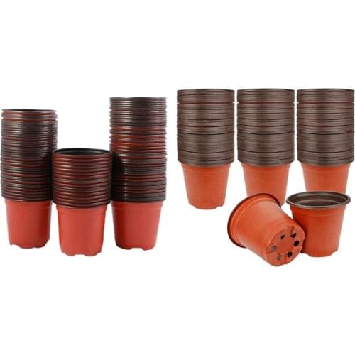 330 Pcs Plastic Flower Seedlings Nursery Supplies Planter Pot Planting Pots 4 Inch & 6 Inch