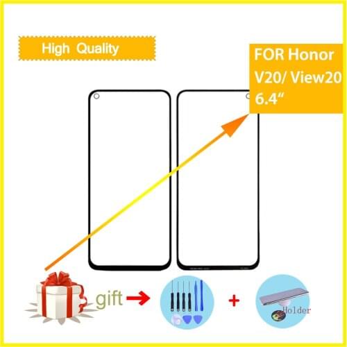 Felfial 6.4” Original For Huawei Nova 4/honor V20 View 20 PCT-AL10 Touch Screen Front Panel Glass Lens Outer LCD Replacement