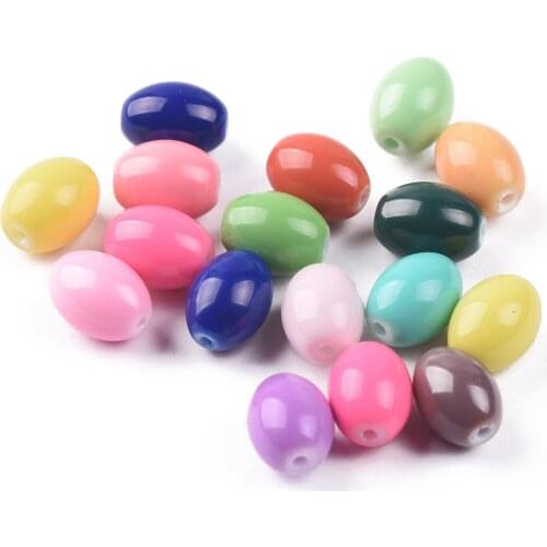 8x6mm 11x8mm Oval Shape Coated Opaque Glass Loose Spacer Beads Wholesale lot for Jewelry Making DIY Crafts Findings