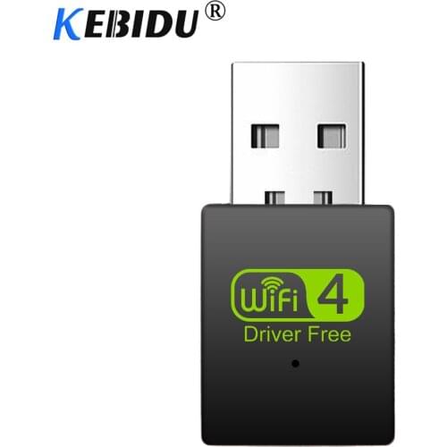 KEBIDU Free Driver Wireless USB Wifi Adapter 300Mbps Wi-fi Adapter Network Card 2.4G Lan USB Ethernet PC Lan Card