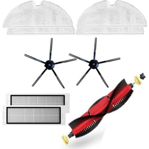 For Roborock S5 Max Accessories Main Brush, Silicon Side Brush Washable Filter for S6 S50 S6 MaxV S4 E4