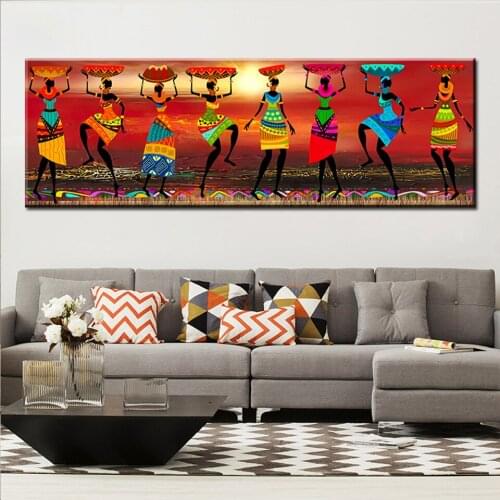 DIY Diamond painting Cuadros Etnicos Tribal Art Paintings African Women Dancing Picture for Living Room Home Decor No Frame dia