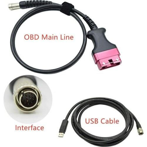 Auto Scanner Diagnostic Cable USB Main Line Notched for-P-orscheII for-P-IWIS II
