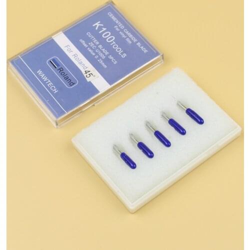 Free Shipping 5 PCS 45 Degree Blade for Roland Vinyl Film Cutter ZEC-U1005 non original