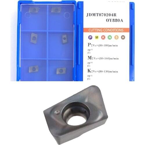 BEYOND JDMT JDMT070204R OY880A JDMT070204 Carbide Inserts Processing Stainless Steel Cast Iron Steel for Fast Feed Milling Blade