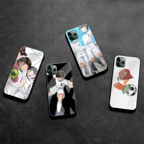 HUAGETOP Captain Tsubasa Ozora Genzo Football Phone Case Tempered Glass For iPhone 11 Pro XR XS MAX 8 X 7 6S 6 Plus SE 2020 case