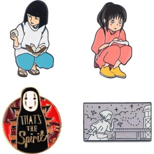 E3102 Cartoon Movie Character Pin Metal Enamel Pins and Brooches for Women Men Lapel Pin Backpack Hat Badge Kids Gifts
