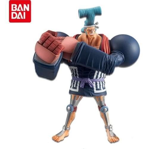 17cm BANDAI Genuine ONE PIECE Anime Figures DXF FRANKY The Grand Line Men VOl.8 Series Action Figure Model Toys Kids Gifts