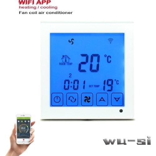 Intelligent WIFI air conditioner thermostat, 2P / 4P with programming