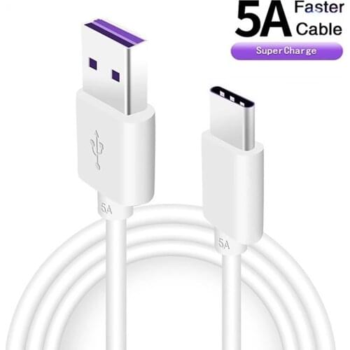 5A Super Charger Cable 0.25m 1m For Huawei P30 P20 P10 Pro Lite p9 plus Honor V20 V10 V9 Mate 30 20 10