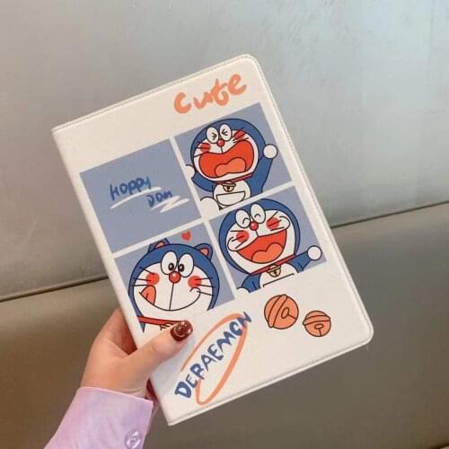 IPad leather case same cartoon tempered film Suitable for IPad Air 3 Air 2 Pro 9.7 2017 Mini4 5 10.2 / 10.5 Ipad Cover