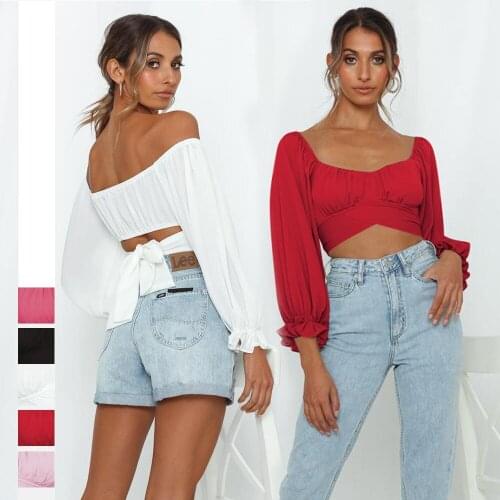 Summer Sexy Top Ladies African Clothes 2021 News Dashiki Shoulder Off Shirts American Fashion Clothing African Dresses for Women