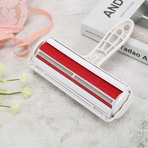 Reusable Pet Remover 2-way for Animal Dog Cat Hair Lint Sticking Roller Fabric Fluff Removal Brush Clothes Cleaning Comb