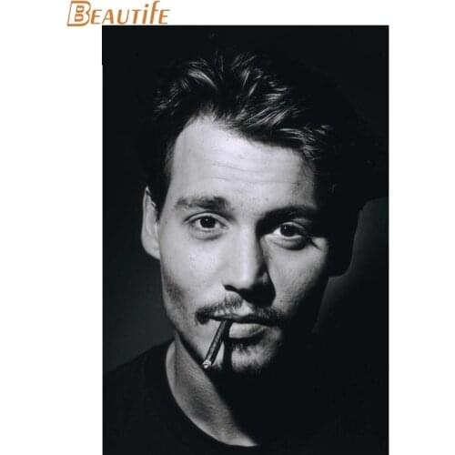 New Arrive Custom Johnny Depp Canvas Silk Poster for Home Decor Custom Print Cloth Fabric Wall Poster Custom Canvas Poster