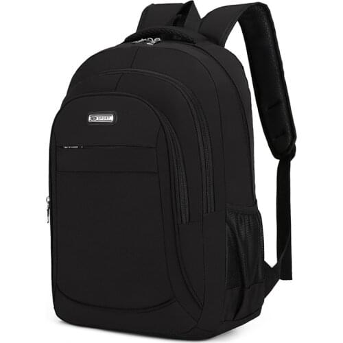 Solid Color Fashion Mens Backpack New Oxford School Bag For Boys Waterproof Laptop Backpacks Large Capacity Shoulder Bags 2021