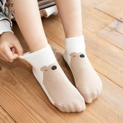 0-3Y Baby Socks Autumn Winter Cute Lovely Short Cartoon for Baby Girl Boy Cotton Newborn Kids Toddler Non-slip Sock Spring