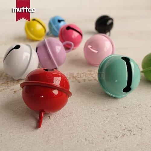 Retailing MOQ 1pc iron candy colour colourful Decor Pet Dog Bell Collar Cloth Accessories dog bell DTB-002