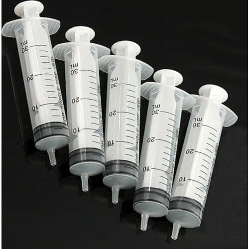 20Pcs 1/2/5/10/20mL Plastic Syringe Hydroponics Analyze Measuring Cubs Nutrients Syringe For Injectors Ink Cartridge Pets Cat F