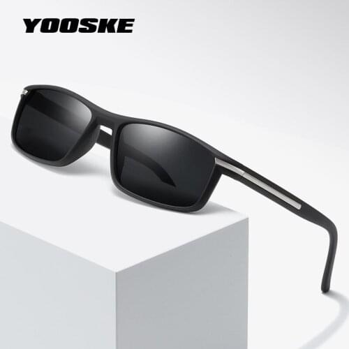YOOSKE Retro Matte Frame Sunglasses Men Fashion Black Red Smooth Elastic Paint Sun Glasses Women Anti-ultraviolet Sunglass uv400