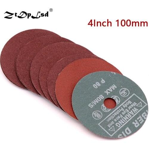 ZtDpLsd 3Pcs 4 Inch 100mm Steel Grinding Pads Angle Sandpaper Metal Sanding Disc Polishing Discs Buffing For Tool Accessories