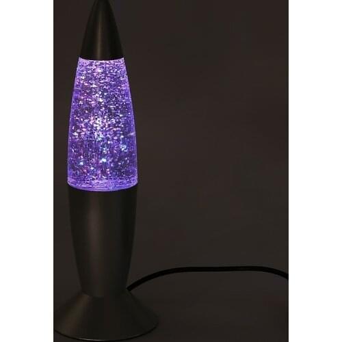 New Brand 1pc 3D Rocket Multi Color Changing Lava Lamp RGB LED Glitter Party Mood Night Light Christmas Gift Bedside Night lamp