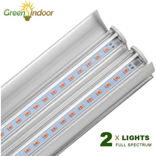 LED Grow Light Strips 100W Phyto Lamp For Plants T5 Double Tube Full Spectrum Phytolamp For Indoor Orchids Growing Spotlights