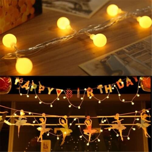 10M Ball Fairy Lights Battery Operated LED Christmas Light Outdoor Indoor String Garland For Tree Garden Bedroom Home Decoration