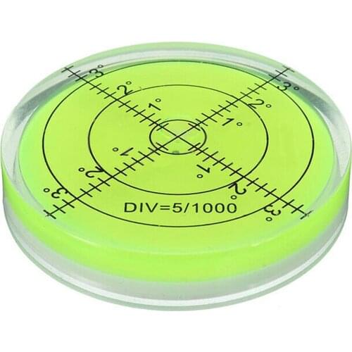 60x12mm Rotatable Precision Round Dragonfly Circular Level Spirit Level Measuring Tool Green