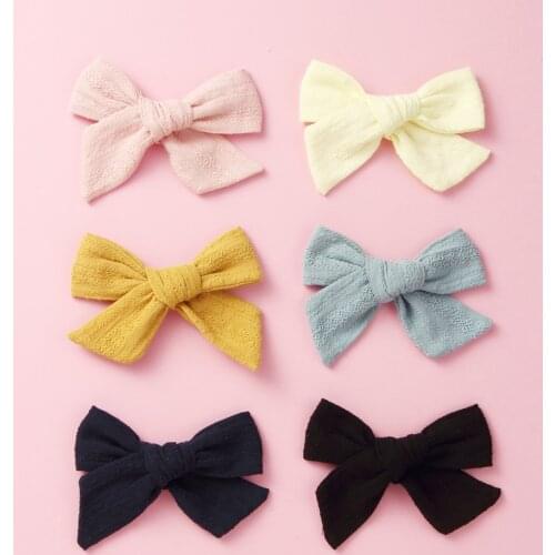 1pc Baby Hair Clips Bow Girl Hairpins Children Moran Solid Color Barrette Kids Candy Color Hair Accessories Infant Hairclip