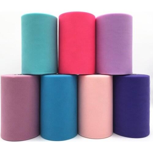 15cm 200Yards Baby Shower Tulle Roll Tutu Fabric Birthday Wedding Decoration Sewing Mesh DIY Organza Tutu Girl Skirt Accessories