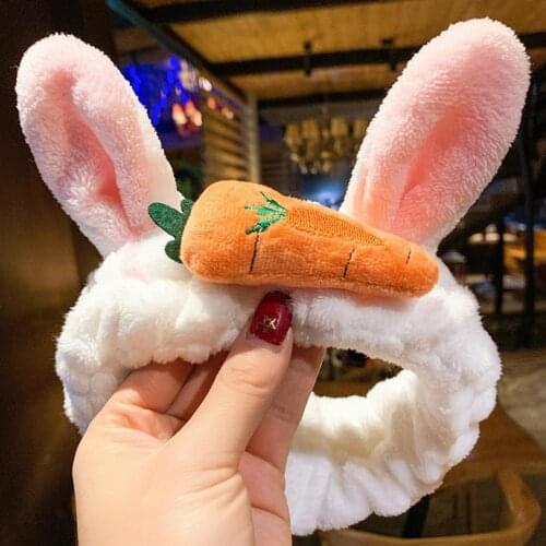 Accessories Cute Hair Tie Beautiful Face Wash Hair Band Rabbit Anti-fall Non-slip Wear-resistant Carrot Elk Elastic Hair Band