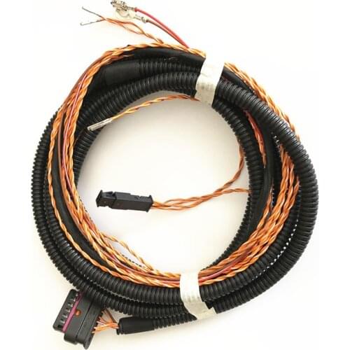 Car ACC Adaptive Cruise Control Wiring Harness With Lane assist keeping Twisted pair For vw Tiguan 2 MK2 Kodiaq Q2 2Q0907572