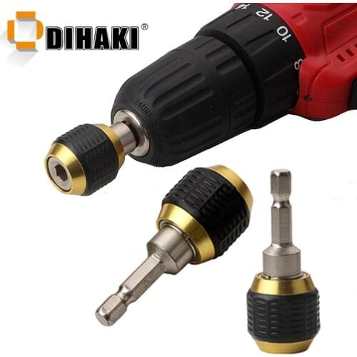 1pc 60mm 1/4" Hex Handle Quick Coupling 6.35mm Change Joint Electric Hand Drill Three Claw Turn Self-locking Connecting Rod